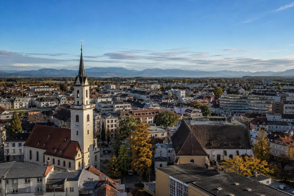 Stadtkulisse von Rosenheim